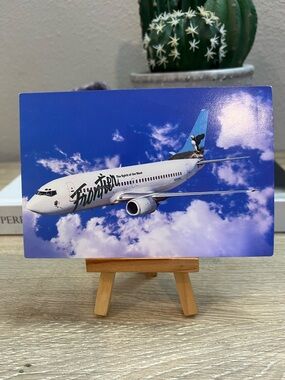 Vintage Frontier Airlines 7th Birthday Puffin Boeing 737-300 N309FL Postcard